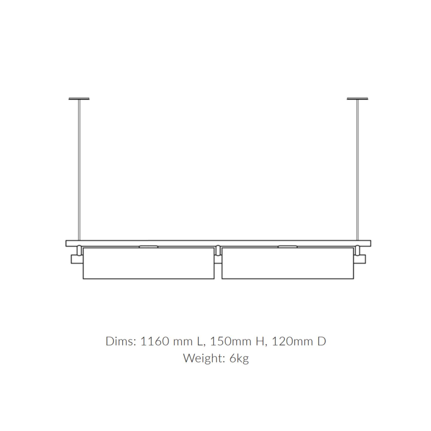 Torii Linear 116 Ribbed Clear & Bronze